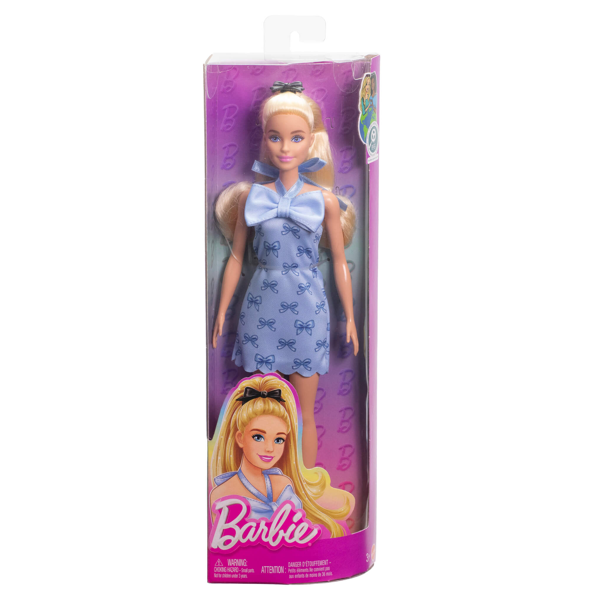 BARBIE madistė melsva suknele (HYT93)