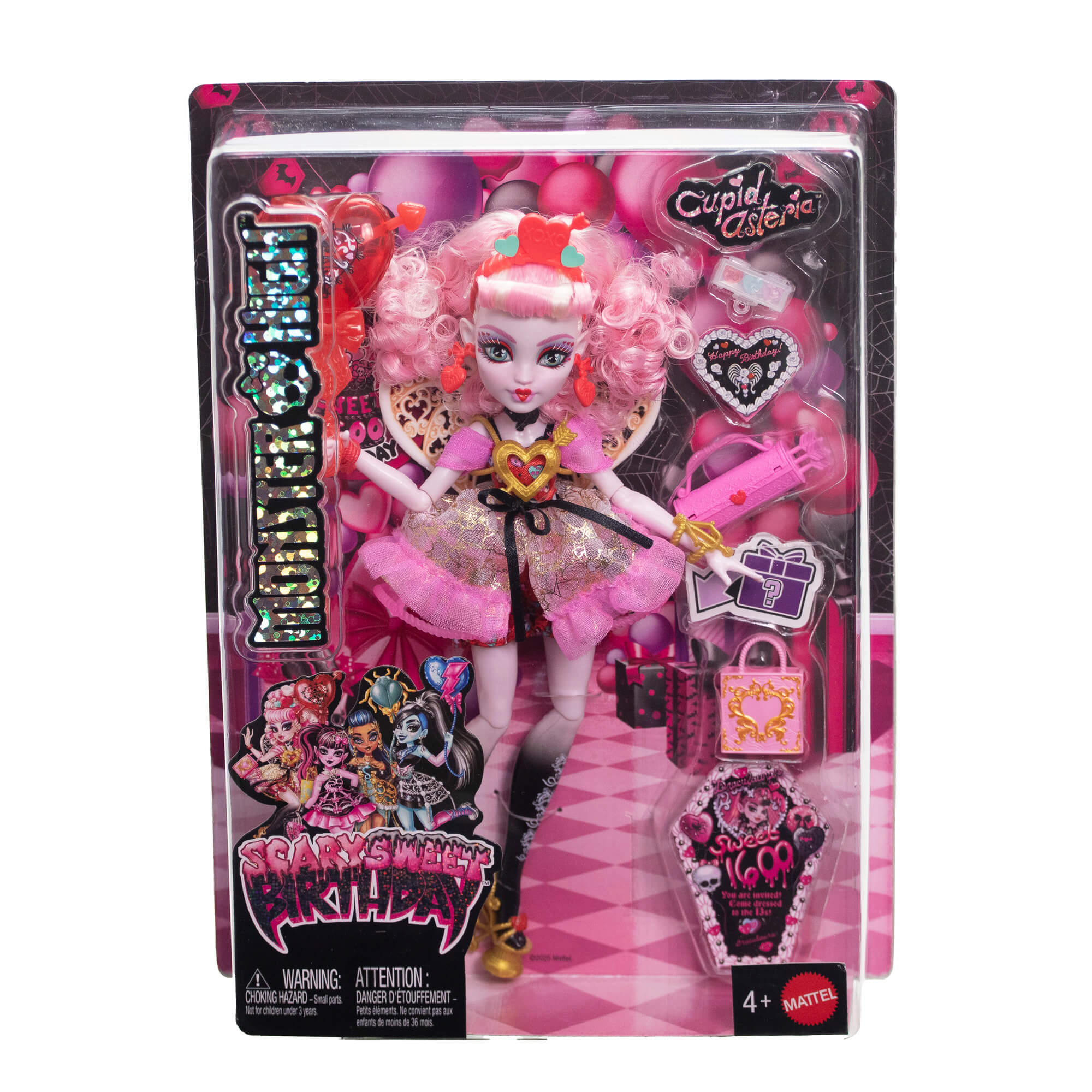 MONSTER HIGH SWEET BIRTHDAY lėlė – Cupid (JBG77)