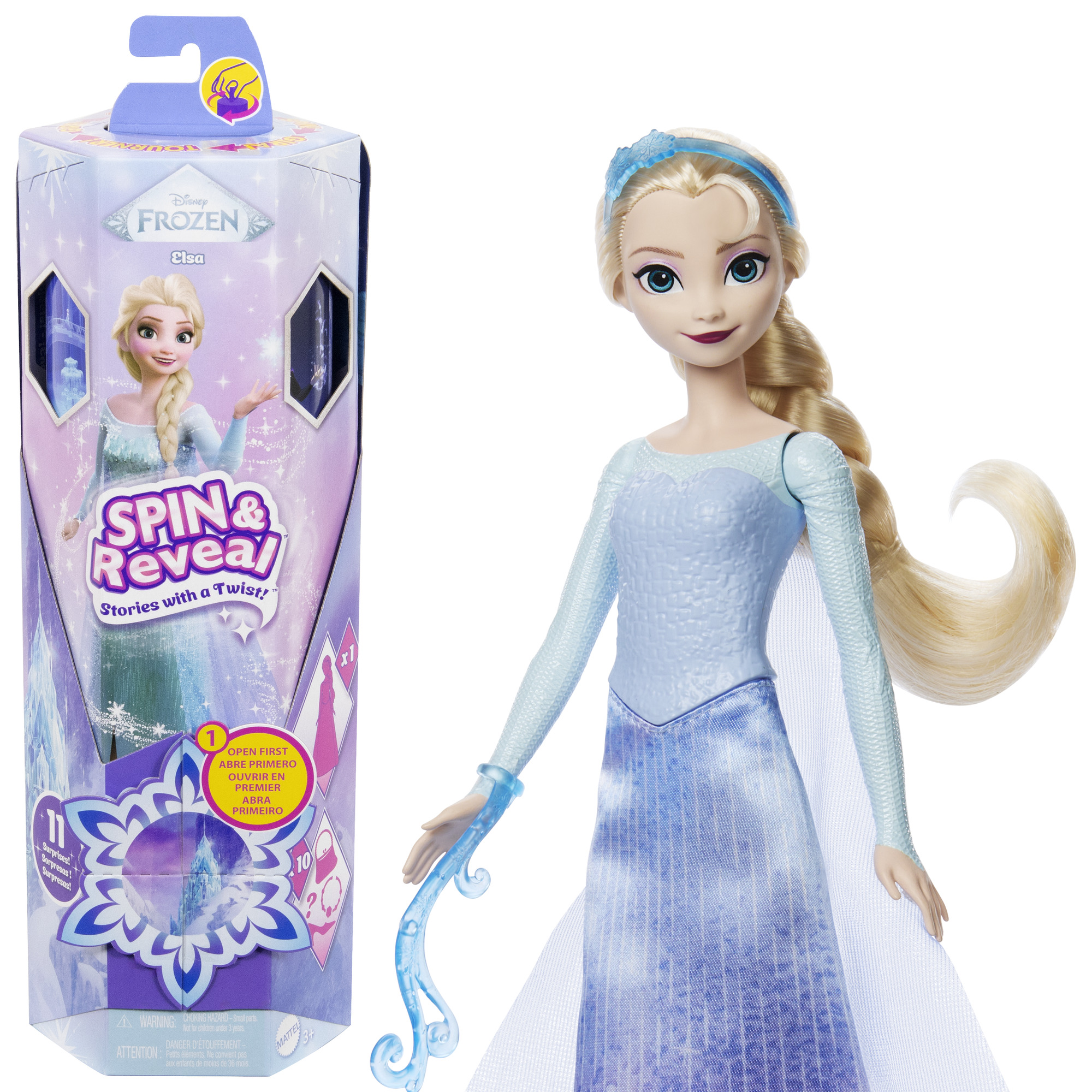 DISNEY FROZEN SPIN and REVEAL Elzos siurprizų rinkinys (JBG59)