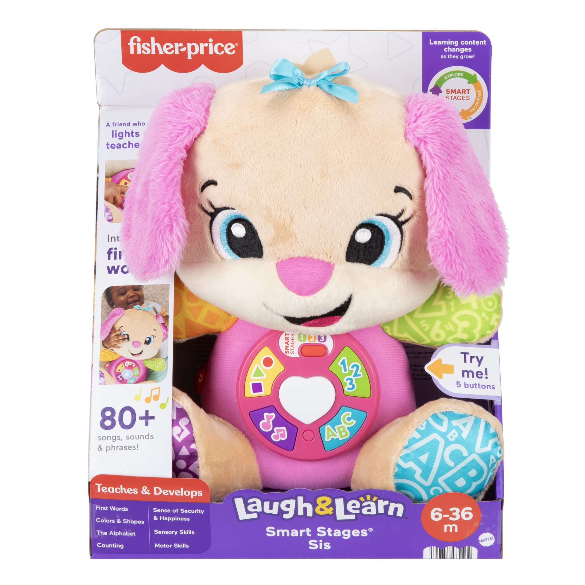 FISHER-PRICE išmaniųjų lygių mokomojo šuniuko sesutė LT (lietuviškai įgarsinta) (JFD32)