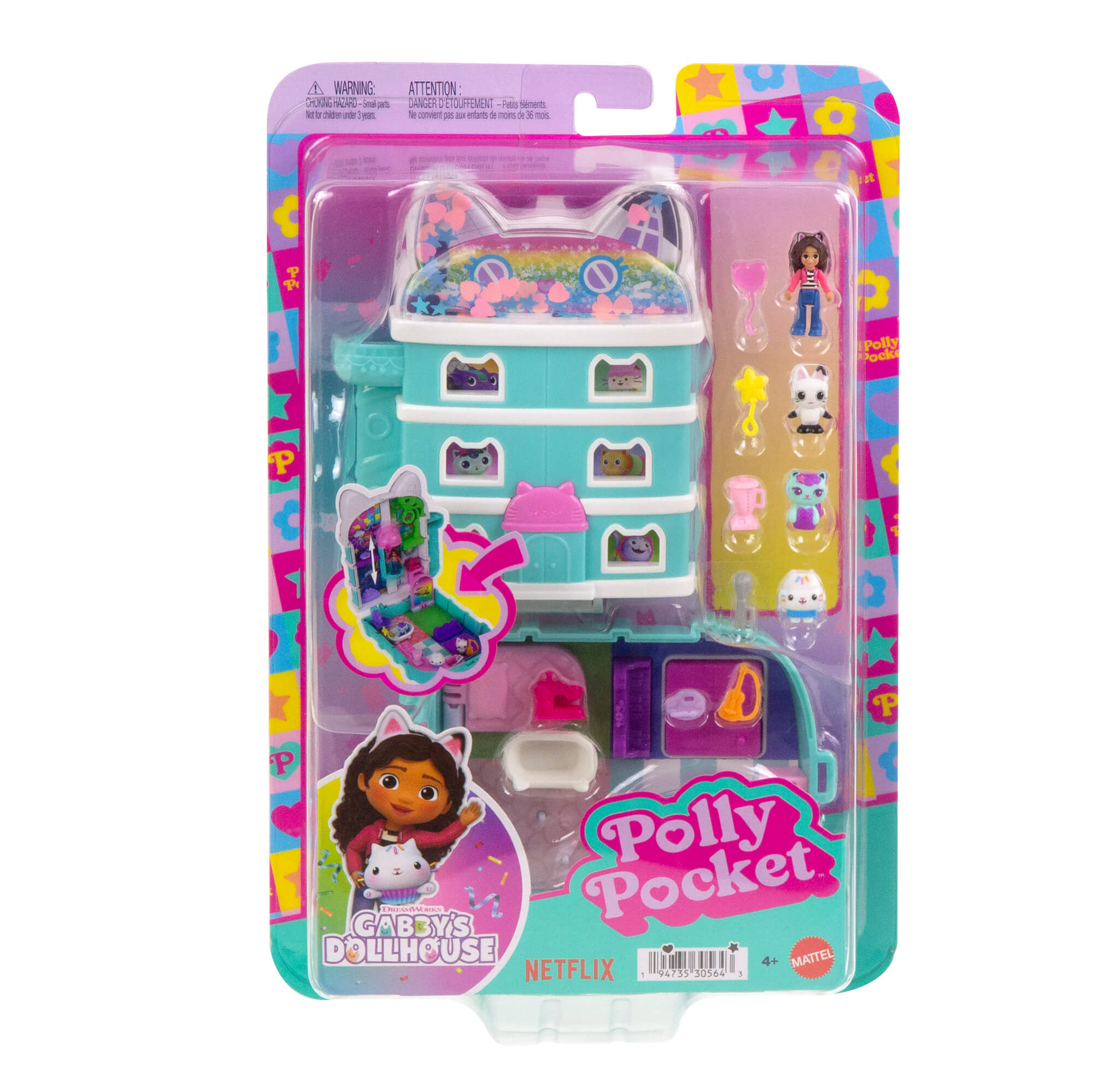 POLLY POCKET GABBY'S DOLLHOUSE pramogų rinkinys (JFV02)