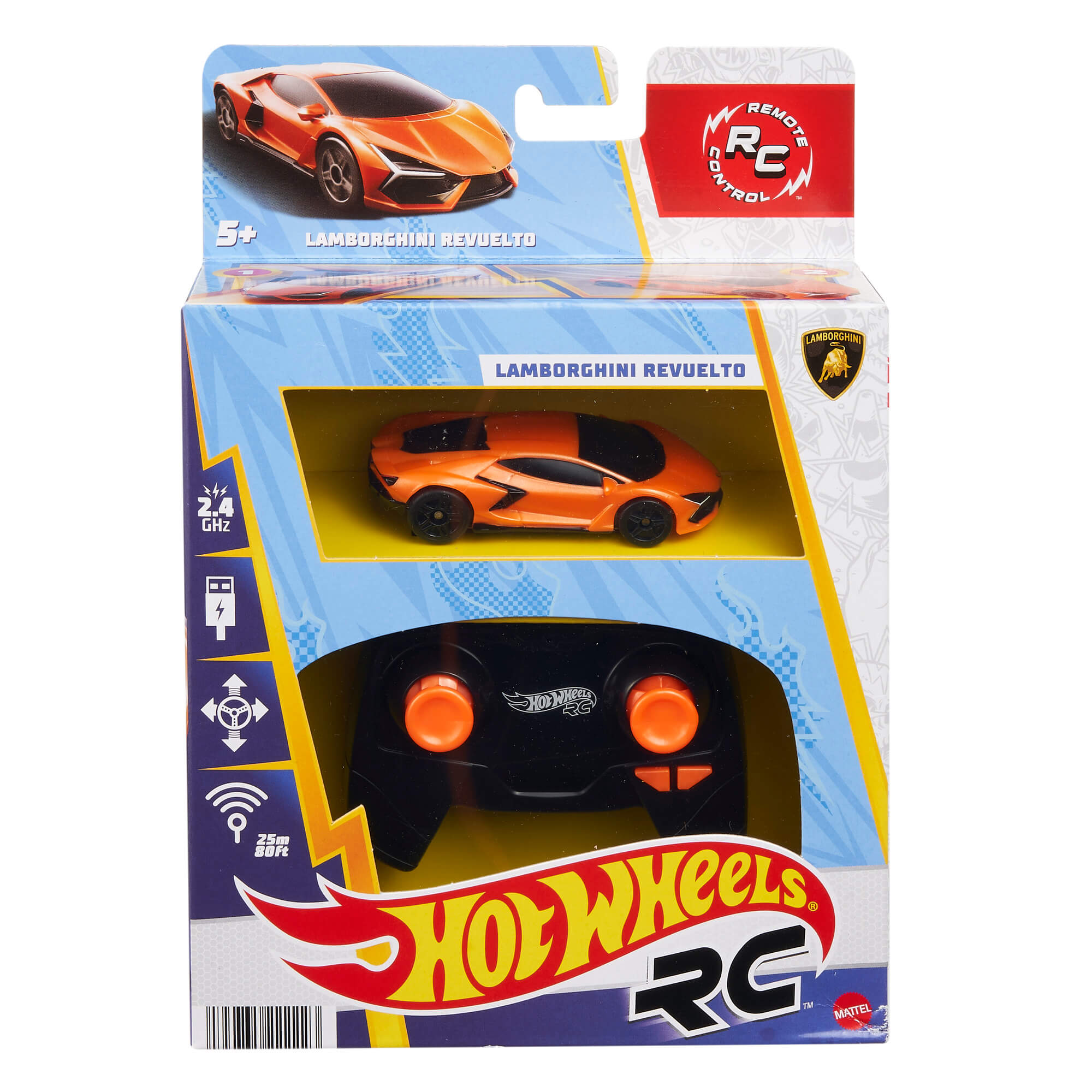 HOT WHEELS RC automodelis – Lamborghini Revuelto (HWW55)