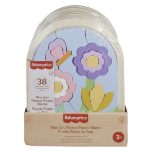 FISHER-PRICE medinė dėlionė – Gėlės (HXT97)