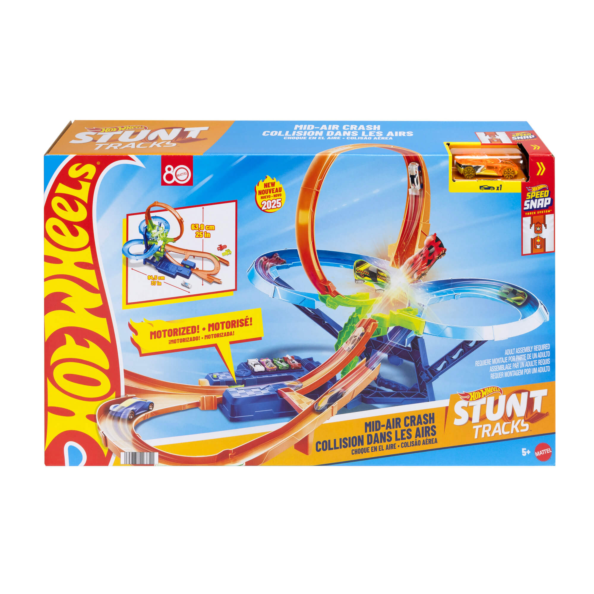 HOT WHEELS kaskadinė trąsa – Avarija ore (JFD12)