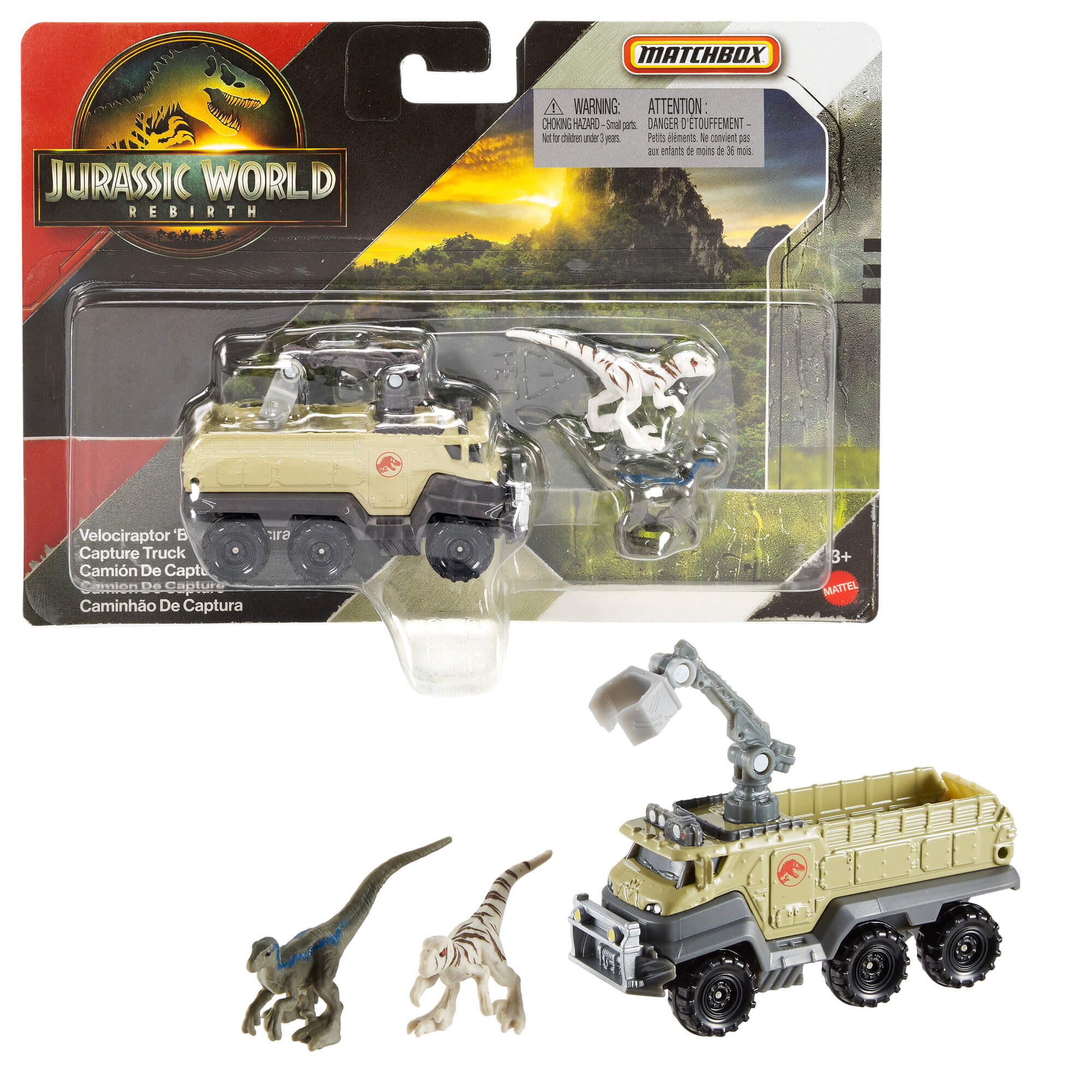 MATCHBOX JURASSIC WORLD dinozaurų transporteris (JGL74)