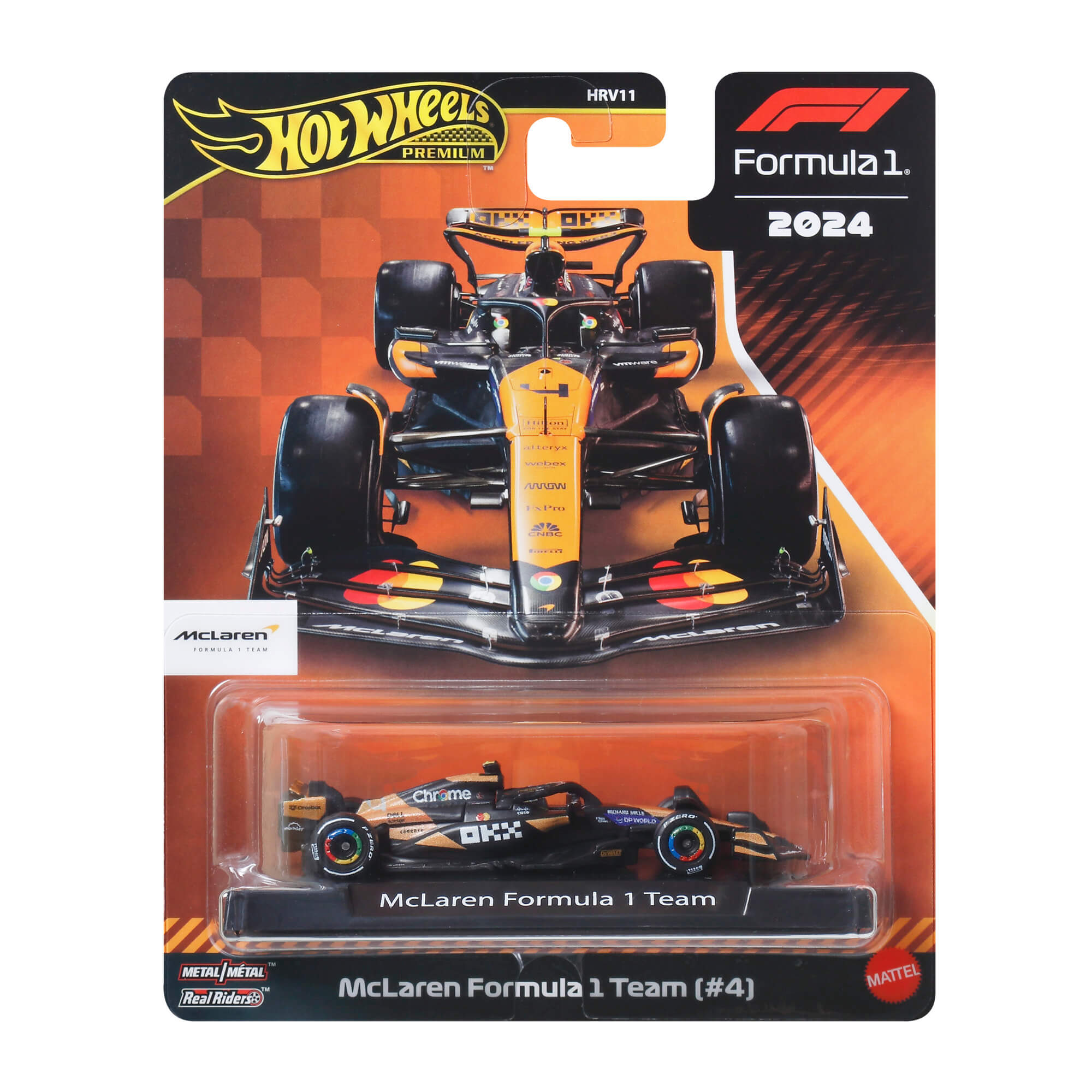 HOT WHEELS PREMIUM lenktyninis McLaren 2024 Lando Norris automodeliukas (JBM11)