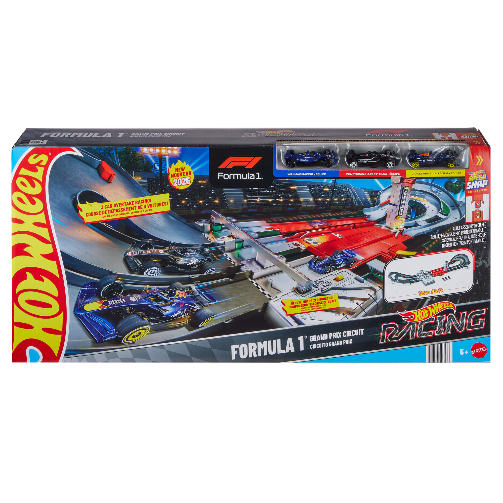 HOT WHEELS lenktynių trasos rinkinys – Grand Prix (JDY16)