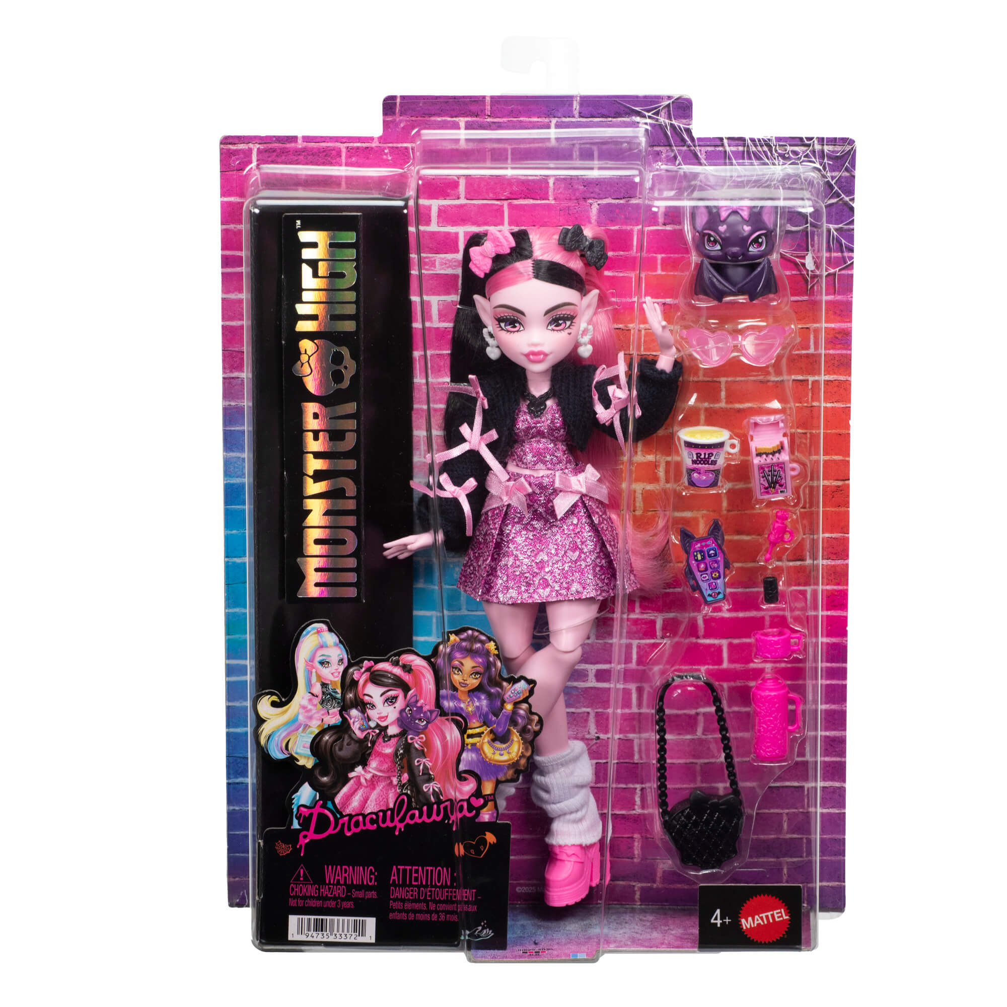 MONSTER HIGH lėlė Drakulaura (atnaujinta) (JHK29)