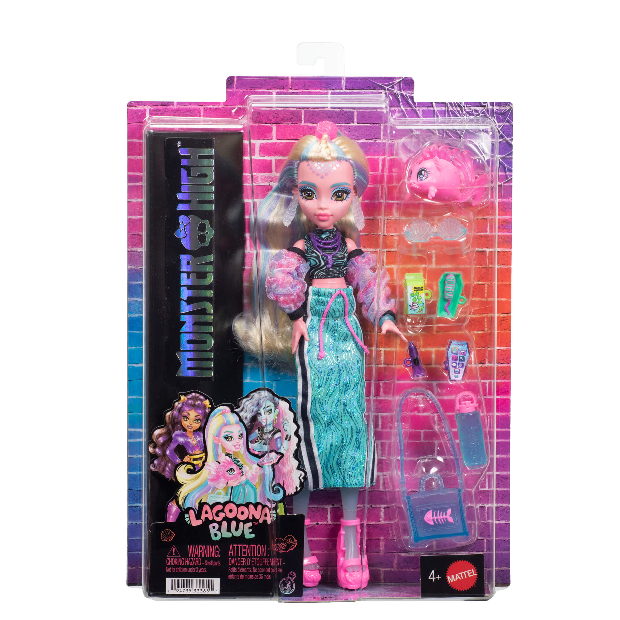 MONSTER HIGH lėlė Lagūna (atnaujinta) (JHK33)