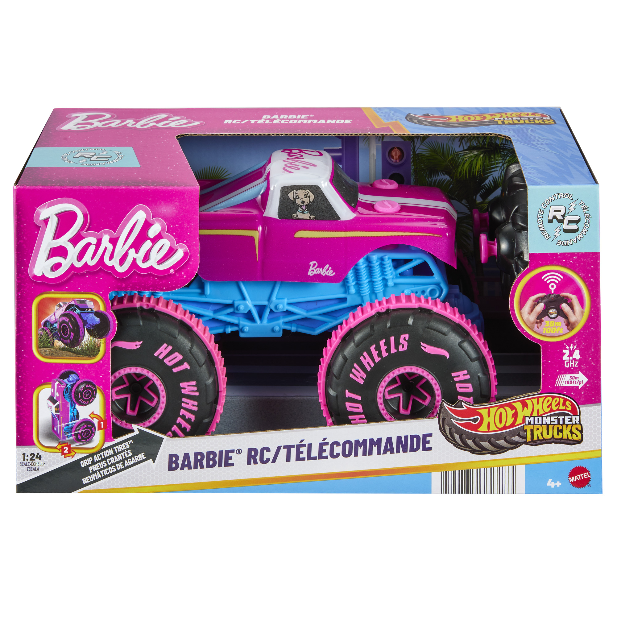 HOT WHEELS MONSTER TRUCKS RC Barbie džipas (JHW58)