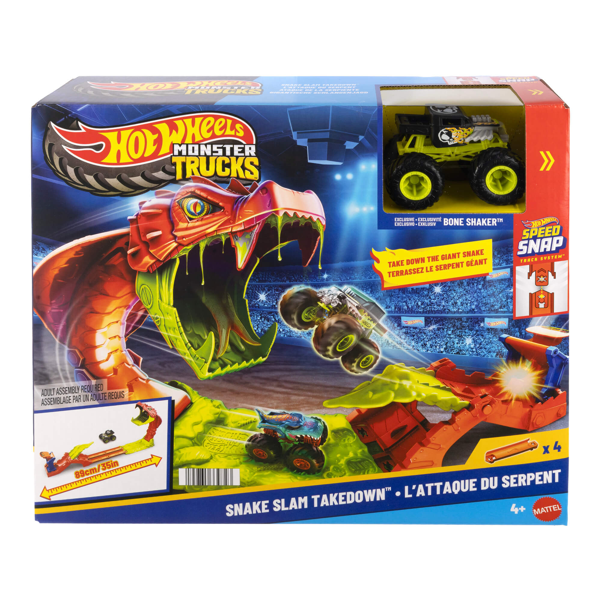 HOT WHEELS MONSTER TRUCKS rinkinys – Gyvatės išsiveržimas