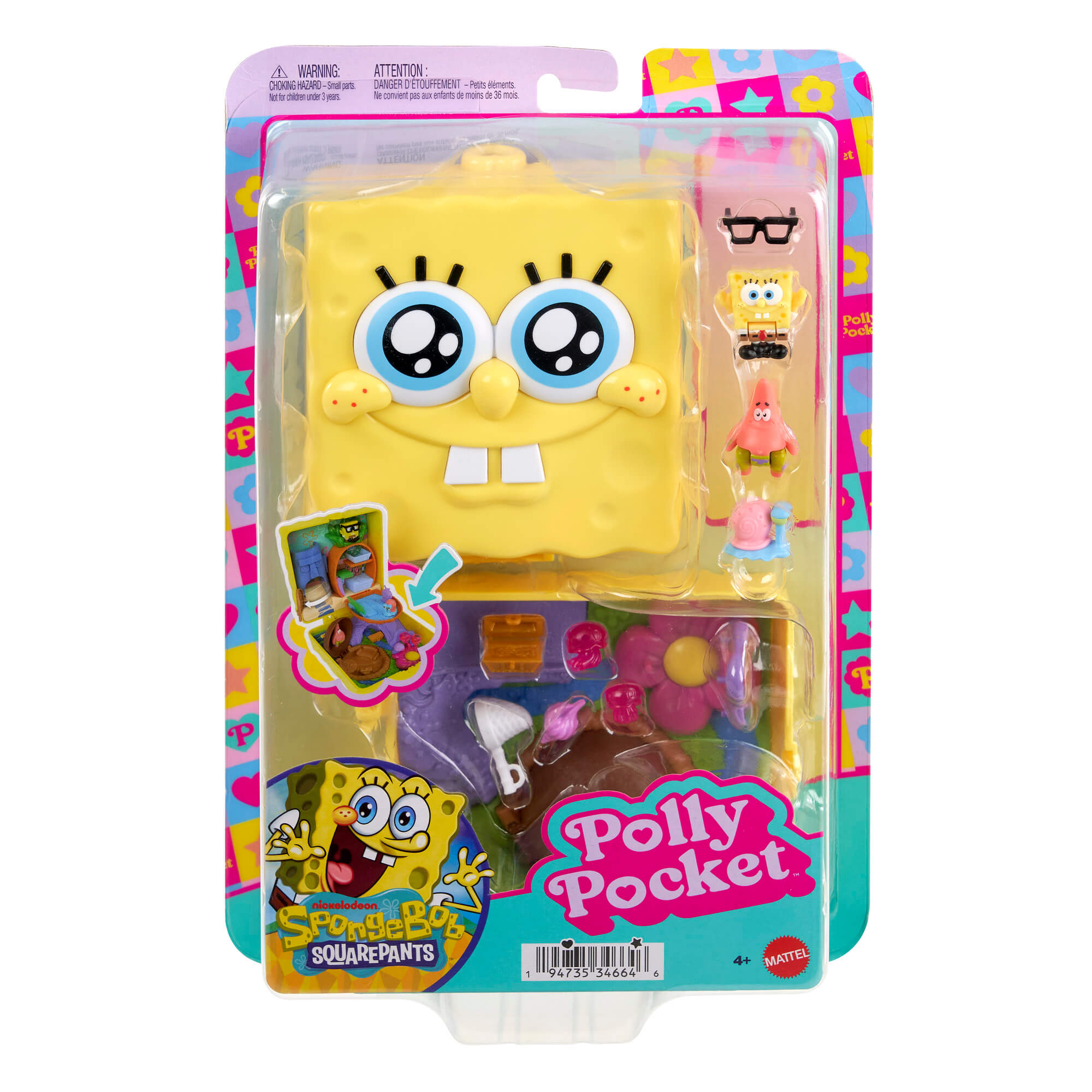 POLLY POCKET SPONGEBOB pramogų rinkinys (JKC84)