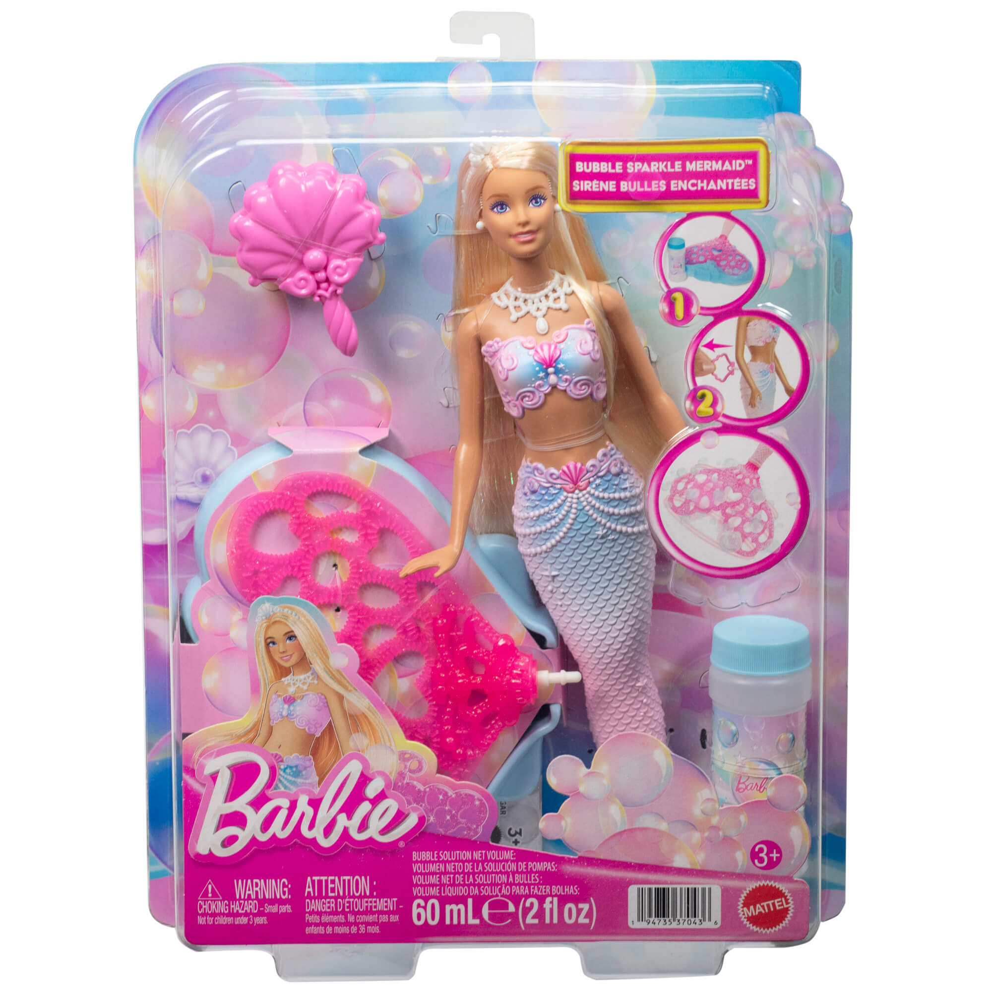 BARBIE DREAMTOPIA burbulų undinėlė