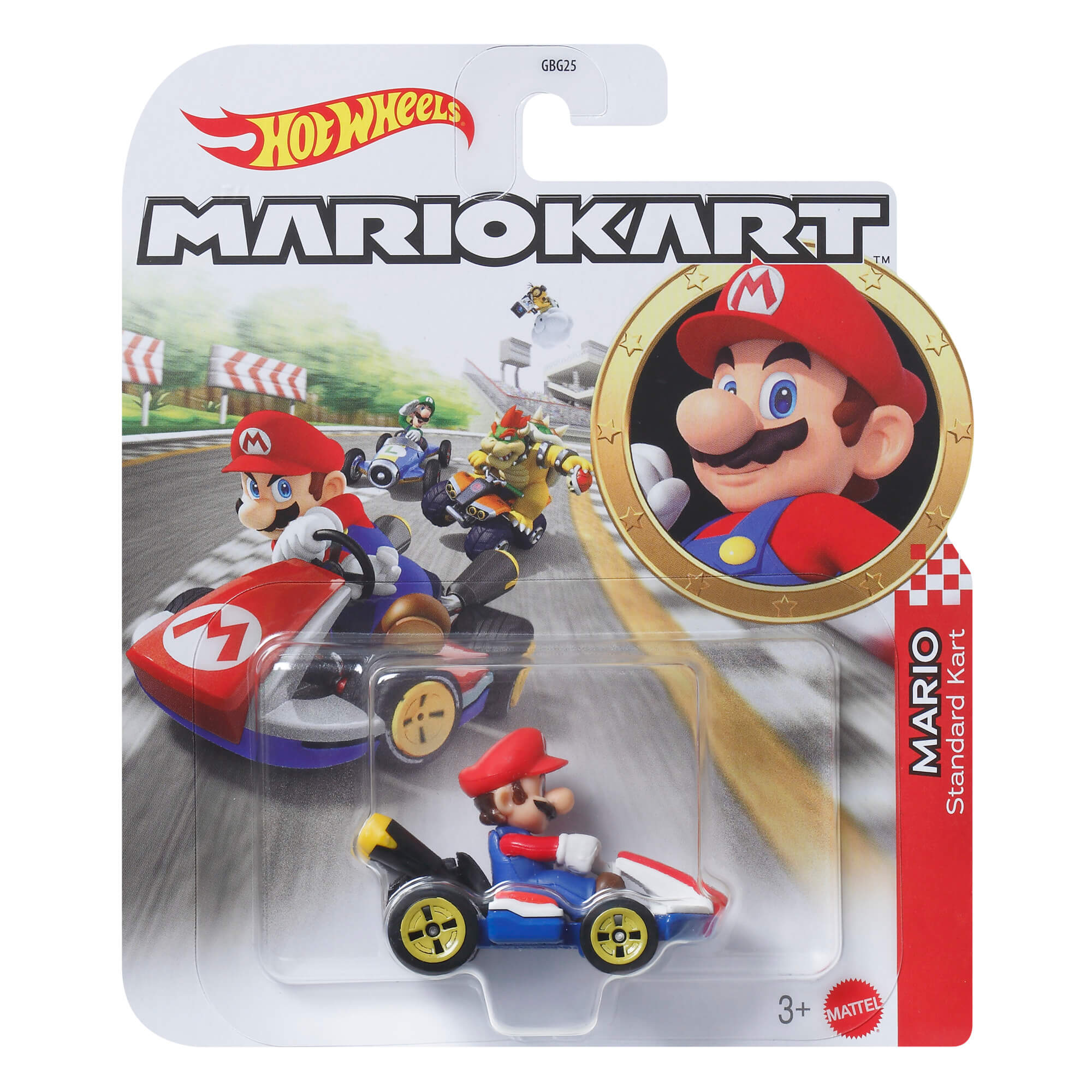HOT WHEELS MARIO KART automodeliukas su figūrėle (GBG25)