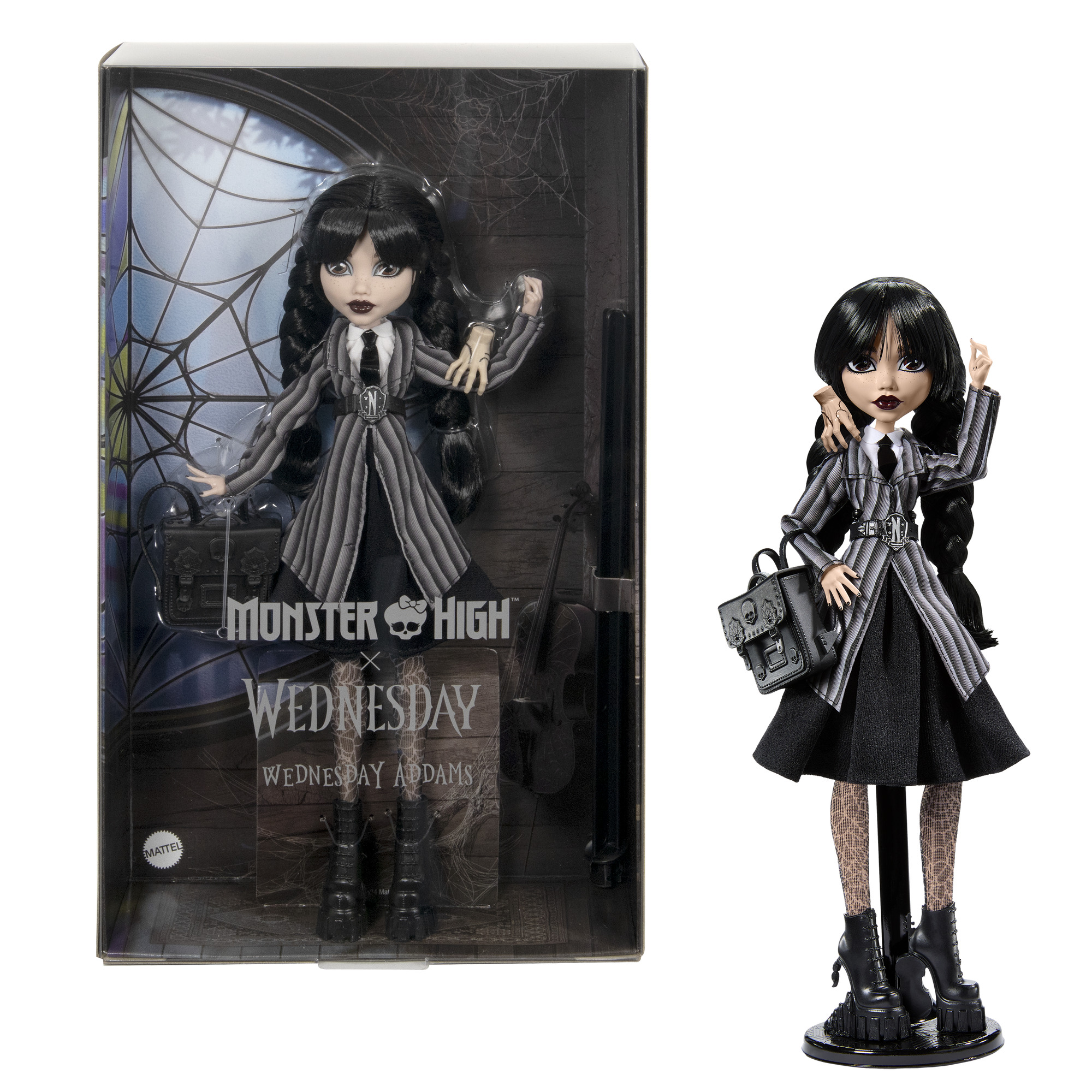 MONSTER HIGH X WEDNESDAY lėlė – Trečiadienė (HXJ04)