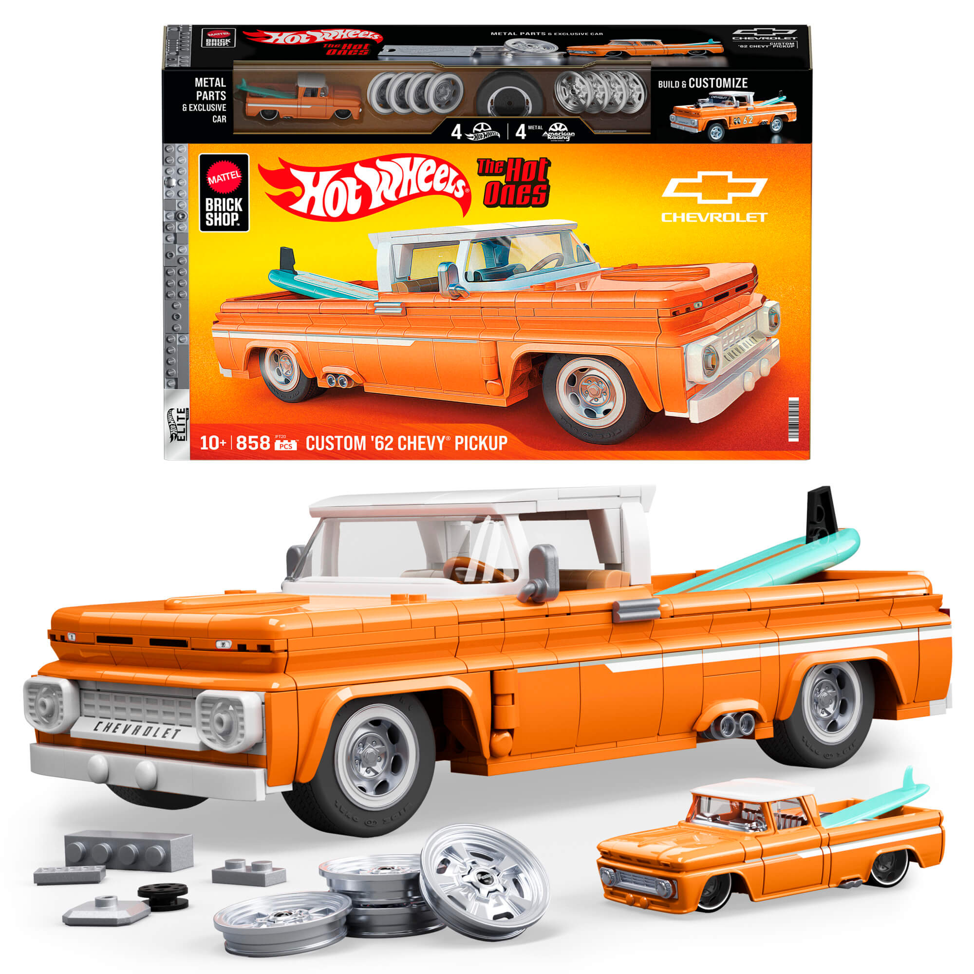 MATTEL BRICK SHOP HOT WHEELS konstruktorius – Elite Chevy (JFT20)