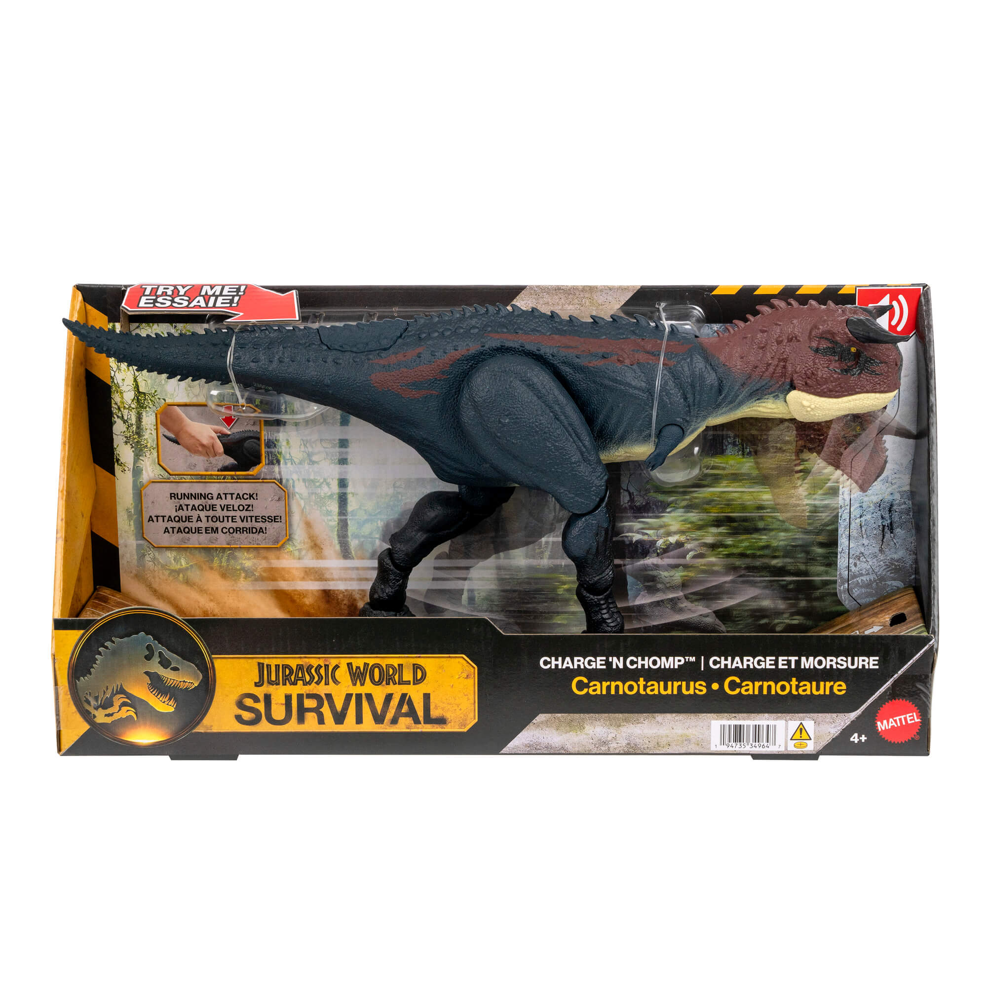 JURASSIC WORLD interaktyvus dinozauras – Carnotaurus (JKG85)