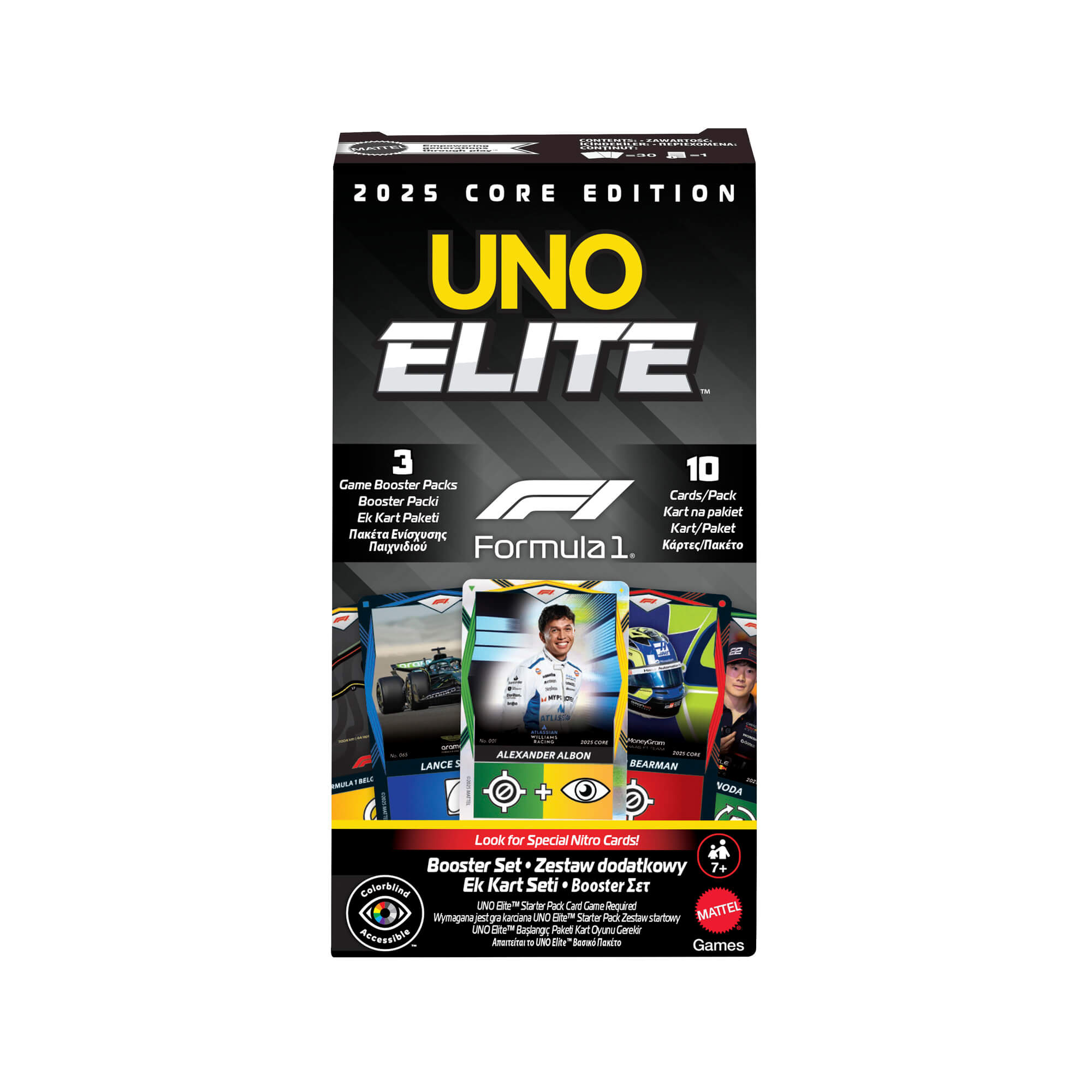 UNO ELITE F-1 kortų papildymas (Booster Set)