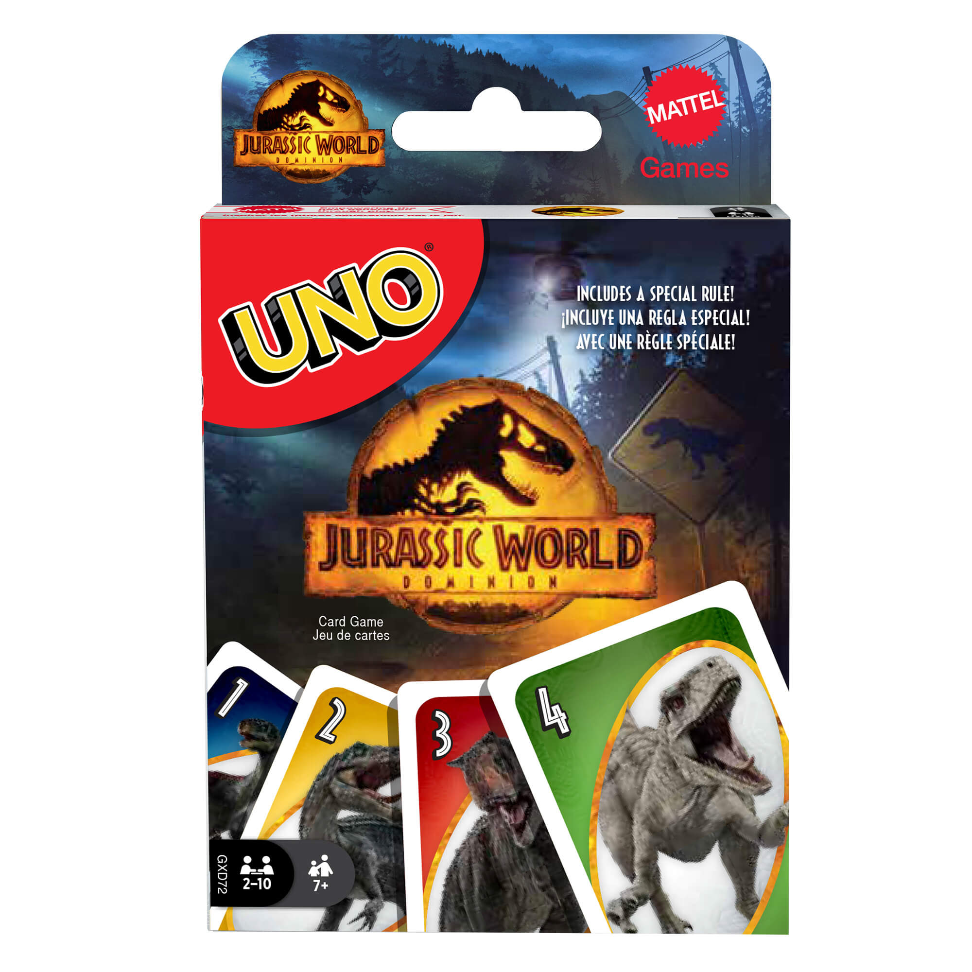 UNO kortos JURRASIC WORLD (GXD72)