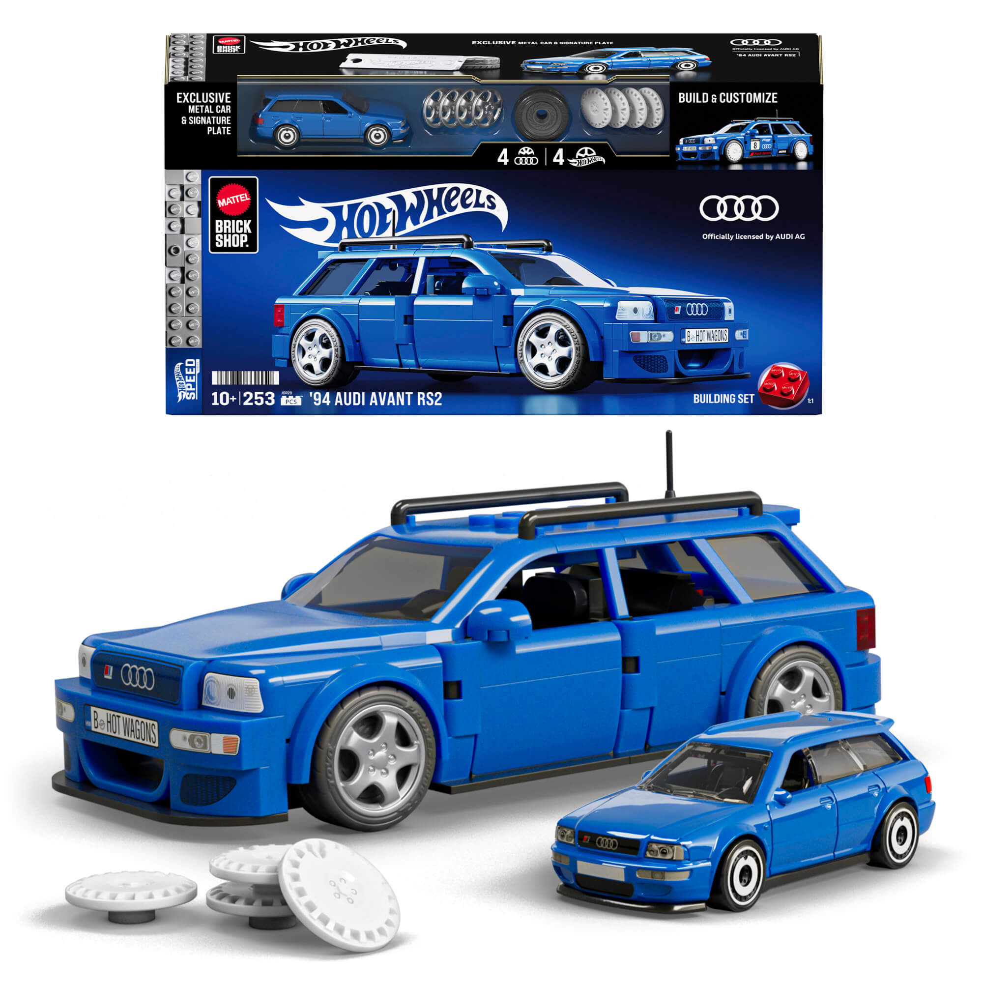 MATTEL BRICK SHOP HOT WHEELS konstruktorius – Speed Audi (JGR28)