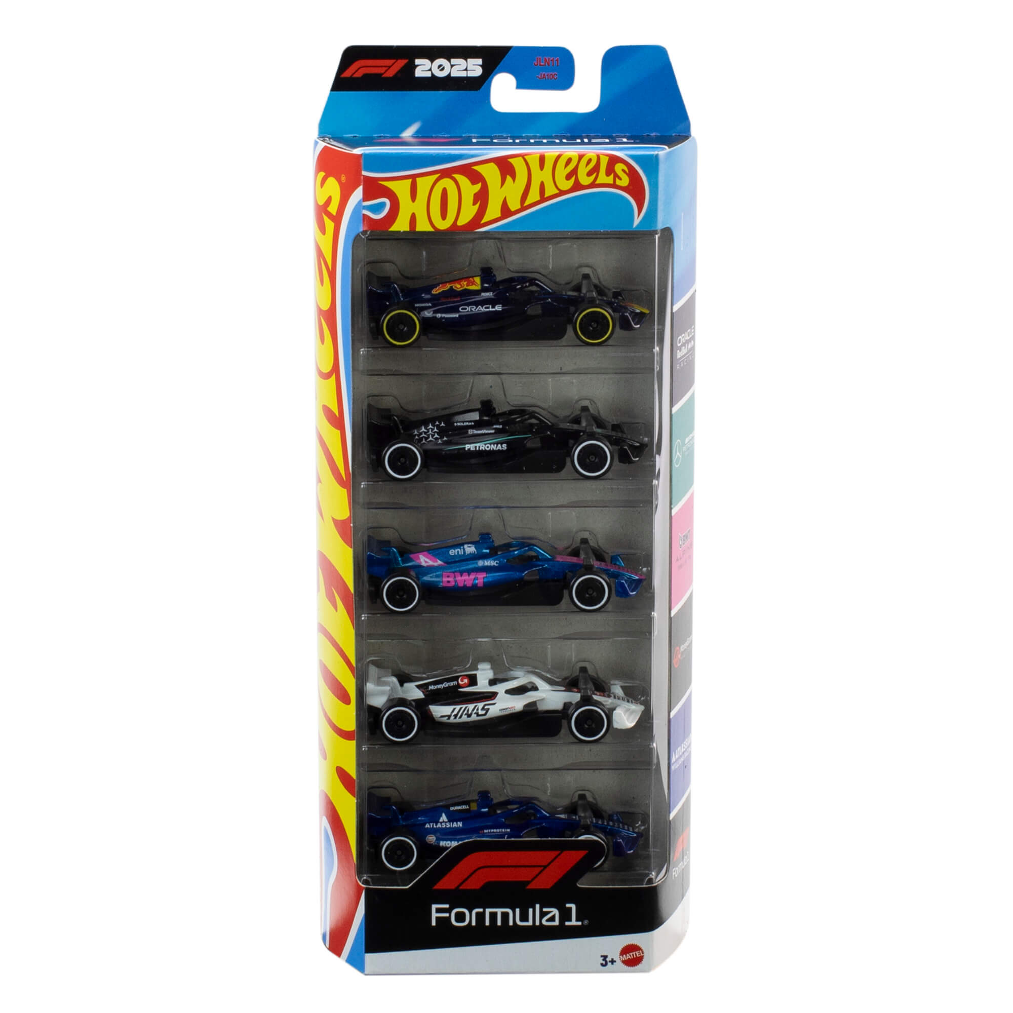 HOT WHEELS penkių F1 bolidų rinkinys (JLN11)